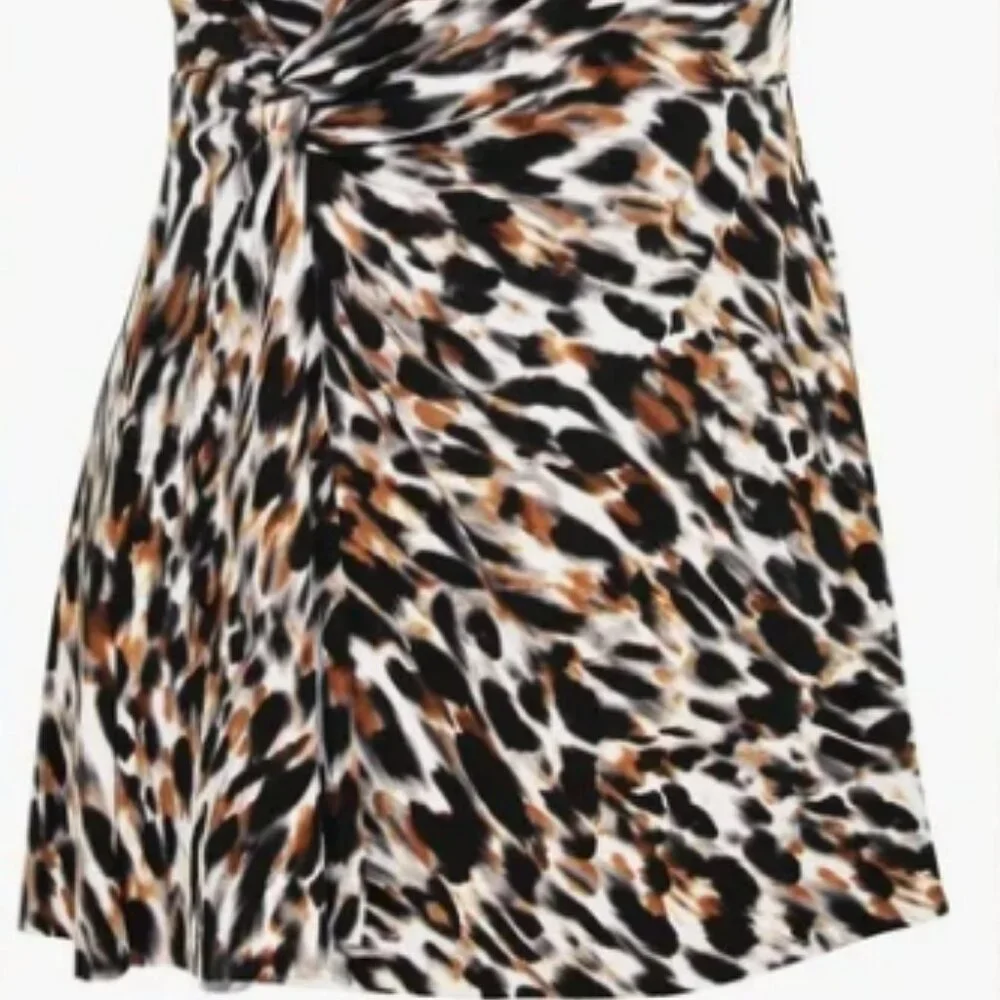 Miraclesuit Once Piece Leopard Print Swimwear Sz US16 - Picture 3 of 12